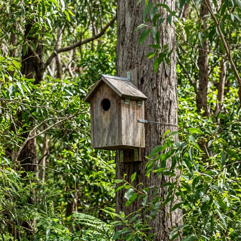 Animal nesting box installed as a humane alternative to a Ocean Grove roof cavity